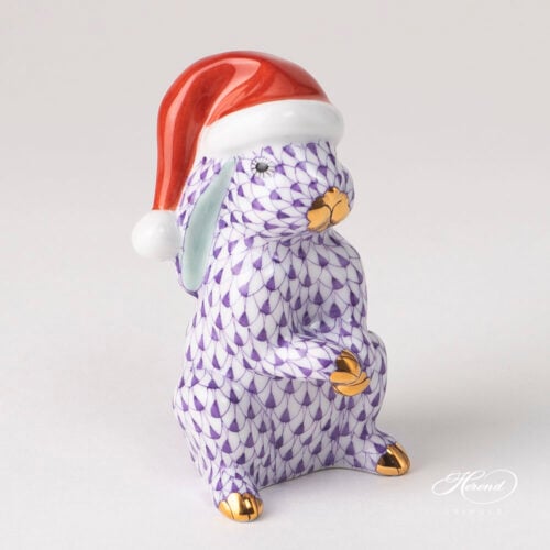 Herend Christmas Bunny Lilac Fishnet 5702 VHL