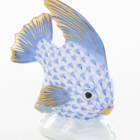 Herend Fish Blue fishnet 5295-0-00 VHBM