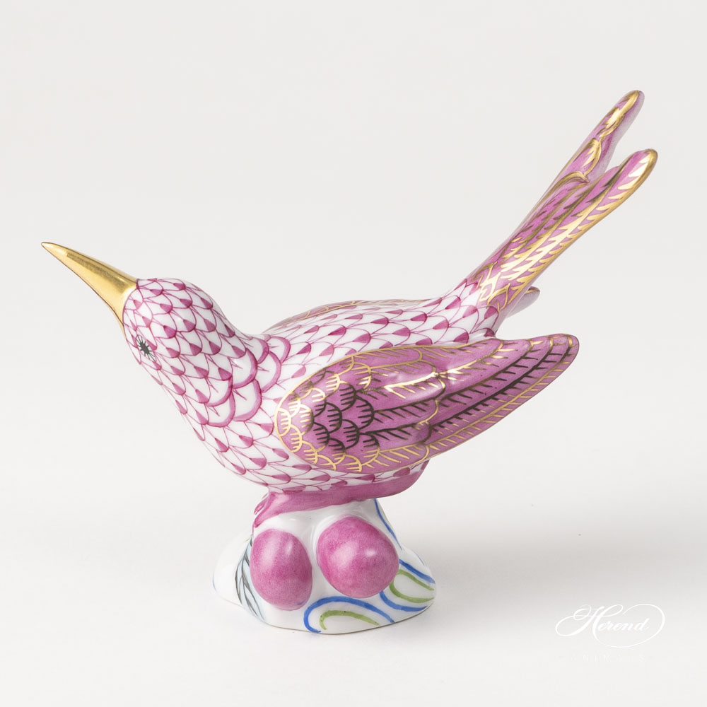 Hummingbird – Pink – Herend Animal Figurine | Herend figurines