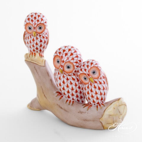 Herend Owls on Branch 5328-0-00 VHM+C