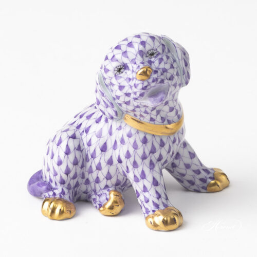 Lilac Puppy figurine of Herend 15872-0-00 VHL