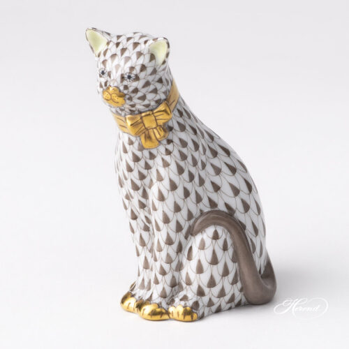 Cat - Herend figurines, Herend porcelain animals